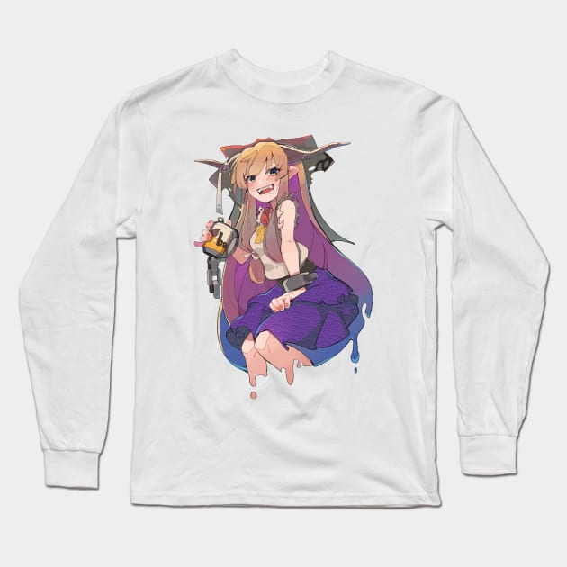 Suika Drinking Long Sleeve T-Shirt by KokoroPopShop